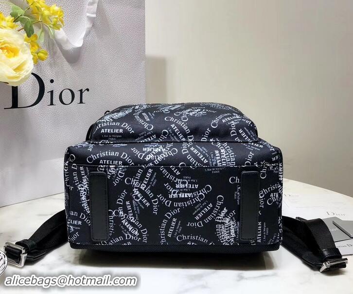 Fashion Dior Rider Rucksack Backpack Bag All Over Logo 500630