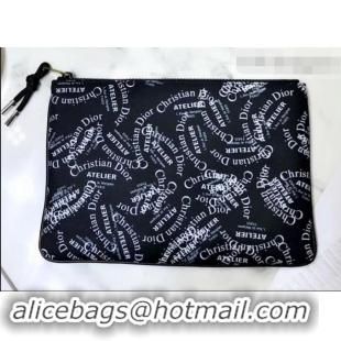 Durable Dior Flat Pouch Clutch Bag All Over Logo 500631