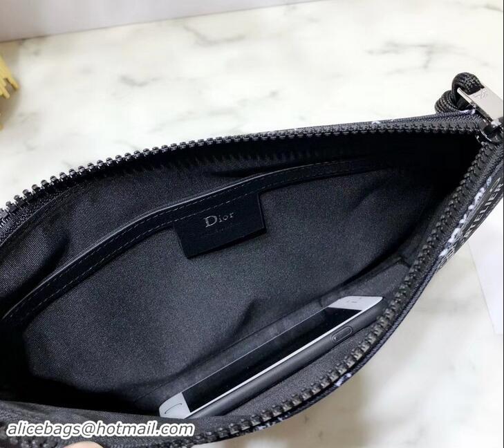 Durable Dior Flat Pouch Clutch Bag All Over Logo 500631