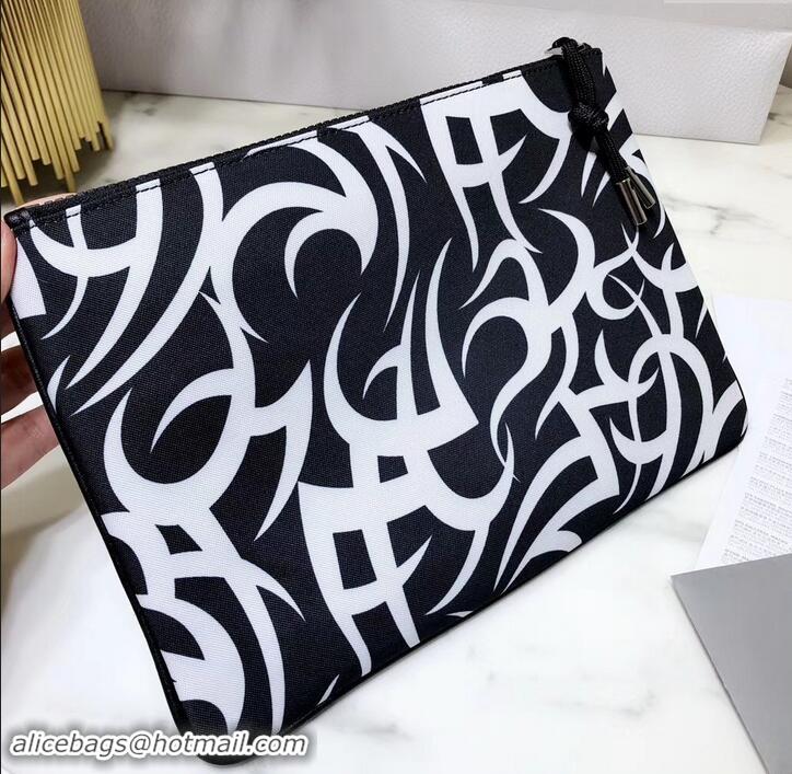 Expensive Dior Flat Pouch Clutch Bag in Dior Tribal Nylon 500634