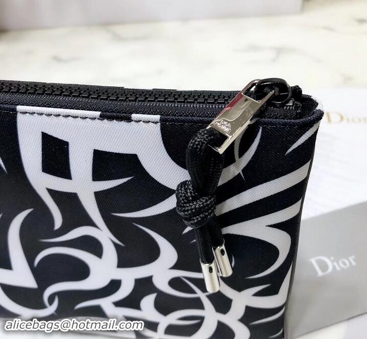 Expensive Dior Flat Pouch Clutch Bag in Dior Tribal Nylon 500634