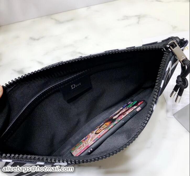 Expensive Dior Flat Pouch Clutch Bag in Dior Tribal Nylon 500634