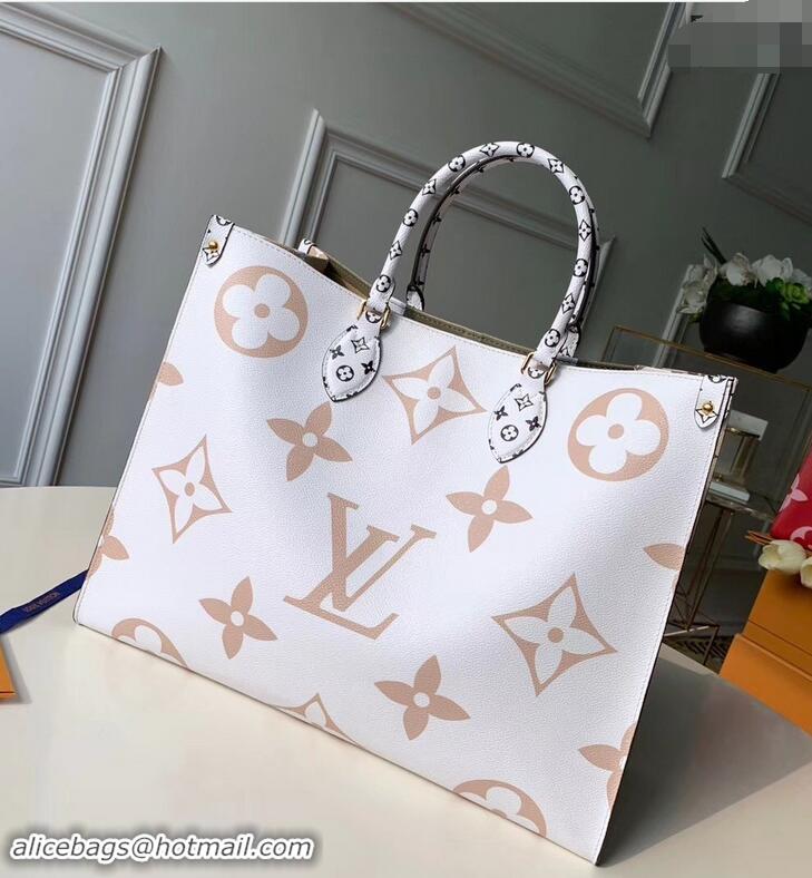 New Fashion Louis Vuitton Monogram Canvas Onthego Tote Bag M44571 Kaki 2019