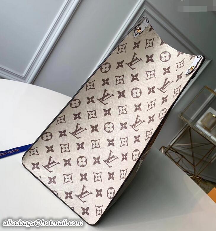 New Fashion Louis Vuitton Monogram Canvas Onthego Tote Bag M44571 Kaki 2019