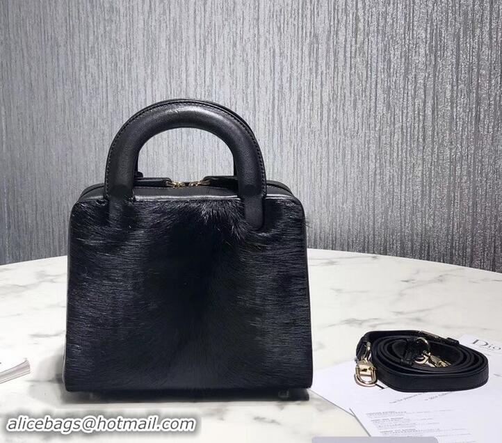 AAAAA Dior Lily Bag In Horsehair Pony Effect 500811 Black