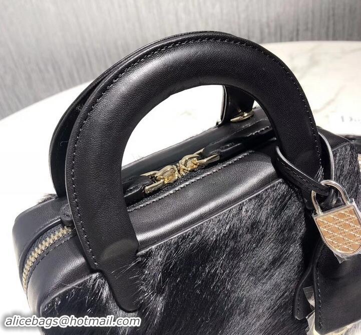 AAAAA Dior Lily Bag In Horsehair Pony Effect 500811 Black