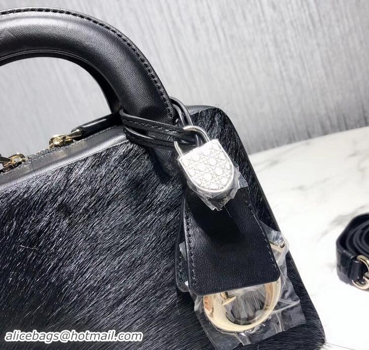 AAAAA Dior Lily Bag In Horsehair Pony Effect 500811 Black