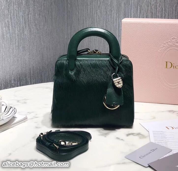 Luxury Dior Lily Bag In Horsehair Pony Effect 500811 Green