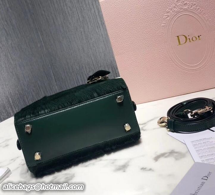 Luxury Dior Lily Bag In Horsehair Pony Effect 500811 Green