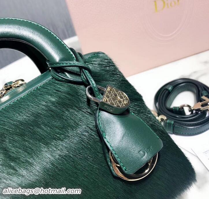 Luxury Dior Lily Bag In Horsehair Pony Effect 500811 Green