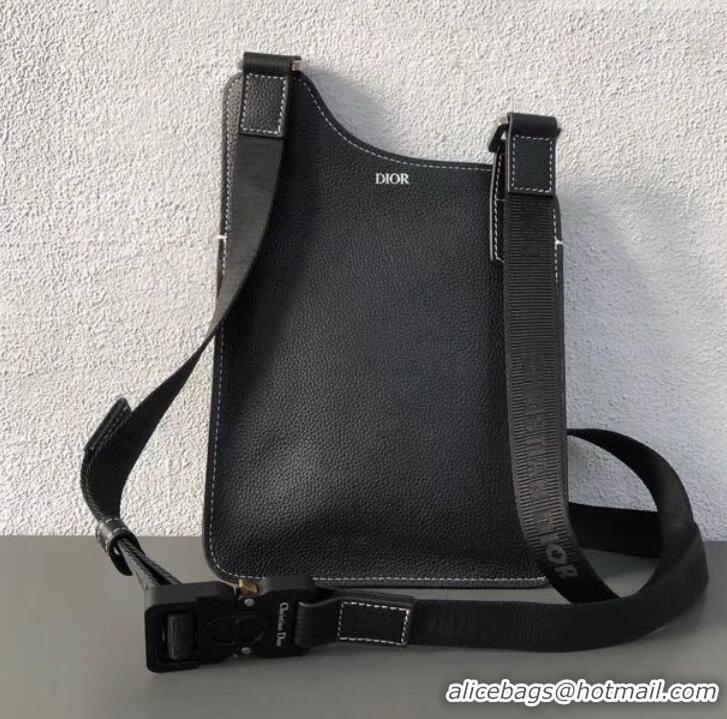 Top Sale Dior Grained Calfskin Saddle Messenger Bag 500833 Black 2019