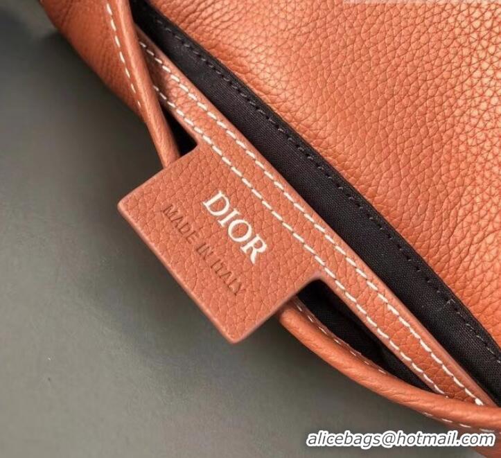 Discount Design Dior Grained Calfskin Saddle Messenger Bag 500833 Brown 2019