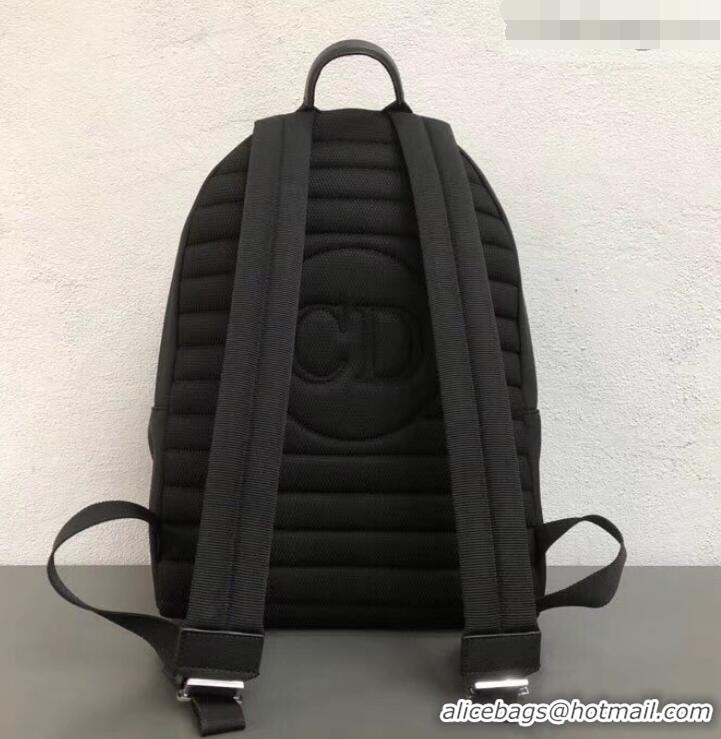 Best Quality Dior Nylon Bee DIOR X KAWS Rider Backpack Bag Black with White Logo 500834 2019