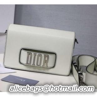 Unique DIOR DIO(R)EVOLUTION FLAP BAG 500843 white/silver 2019