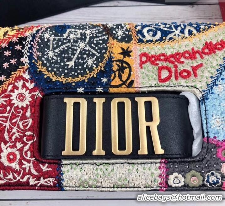 Luxury Dior birds and flowers Embroidered Dio(r)evolution Flap Bag CD500848 2019