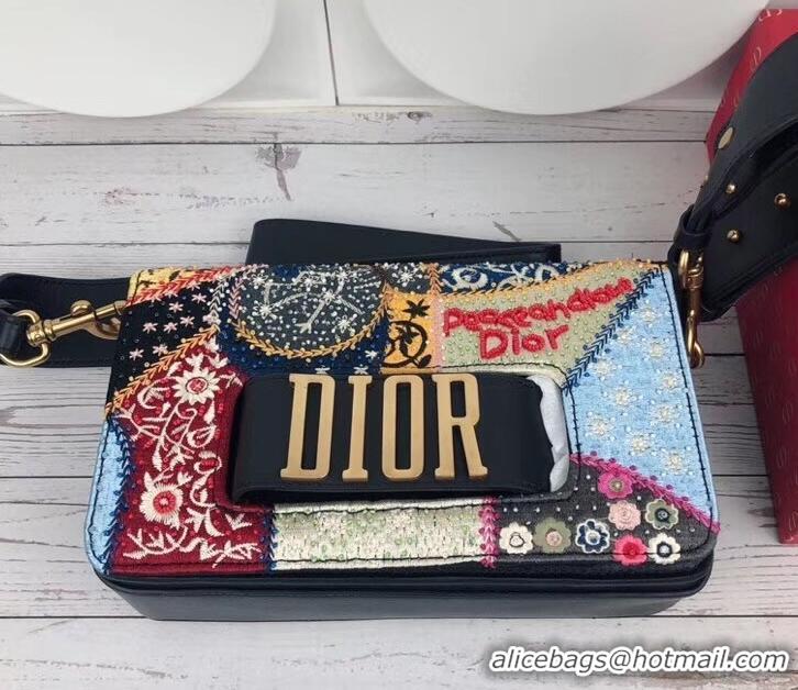 Luxury Dior birds and flowers Embroidered Dio(r)evolution Flap Bag CD500848 2019