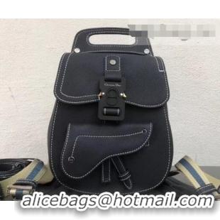 Unique Style Dior Saddle Grained Calfskin Backpack Small Bag CD500854 Navy Blue 2019