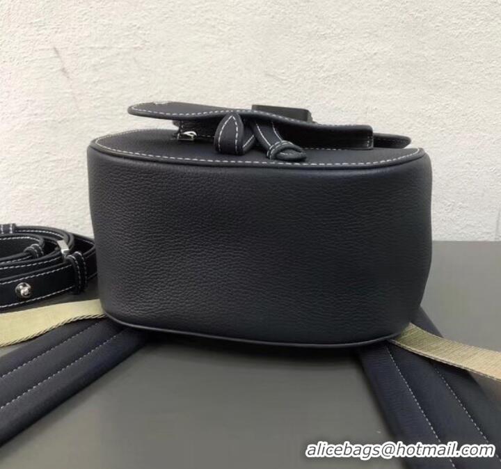 Unique Style Dior Saddle Grained Calfskin Backpack Small Bag CD500854 Navy Blue 2019