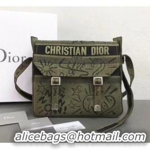 Popular Style Dior Canvas Diorcamp Messenger Bag CD500858 Army Green 2019