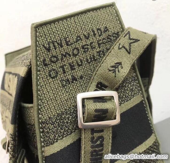 Popular Style Dior Canvas Diorcamp Messenger Bag CD500858 Army Green 2019