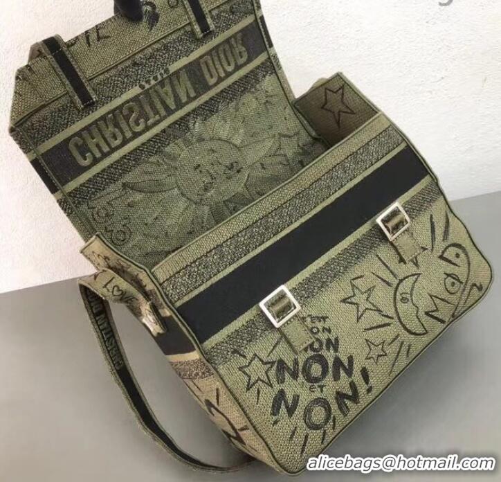 Popular Style Dior Canvas Diorcamp Messenger Bag CD500858 Army Green 2019