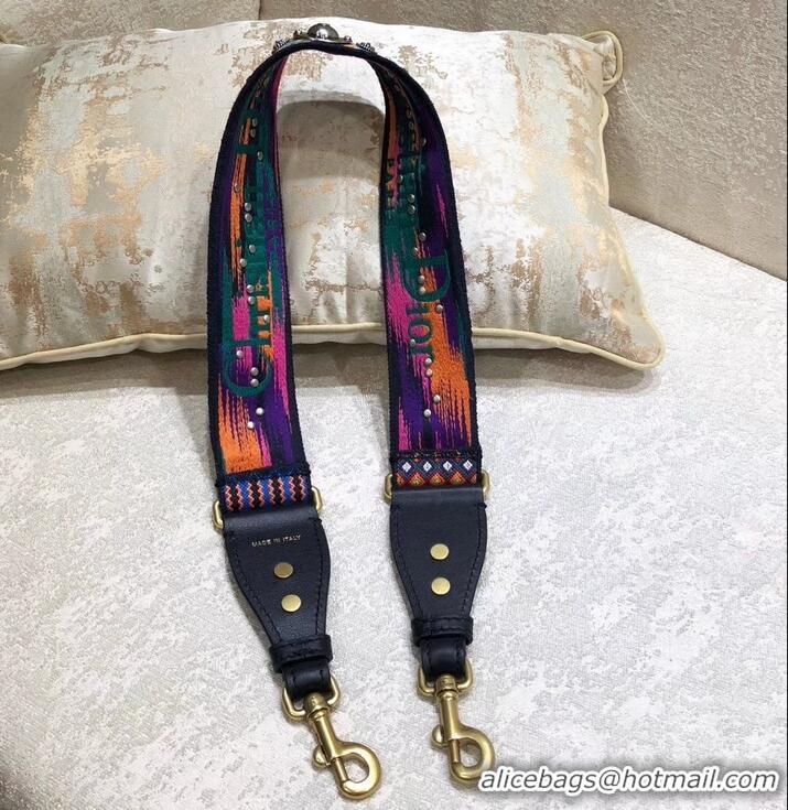 Comfortable Dior Multi-coloured Canvas Shoulder Strap with Medallions CD510023