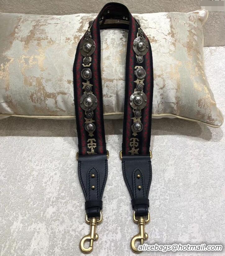 Low Price Dior Bohemian-inspired Canvas Shoulder Strap with Medallions CD510025