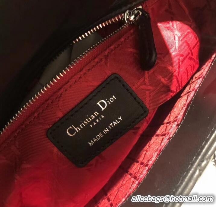 Good Quality Lady Dior My ABCDior Bag in Cannage with Badges CD510035 Black/Silver 2019