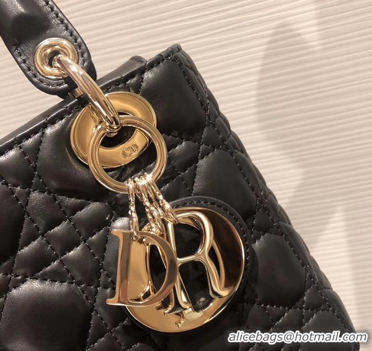 Expensive Lady Dior My ABCDior Bag in Cannage with Badges CD510034 Black/Gold 2019