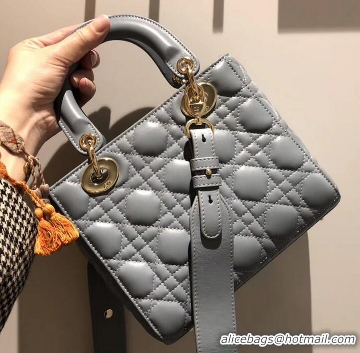 Custom Lady Dior My ABCDior Bag in Cannage with Badges CD510034 Baby Blue 2019