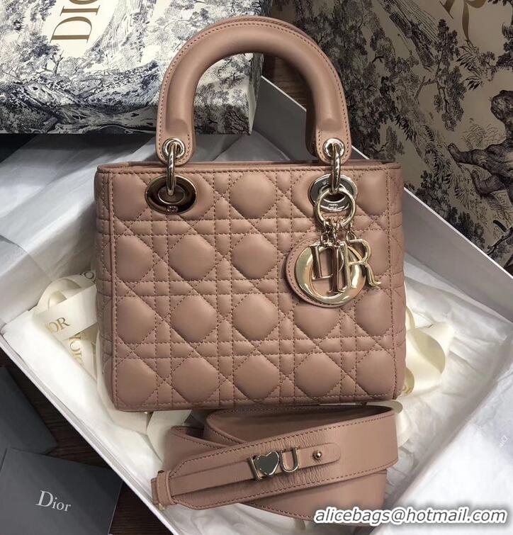 Charming Lady Dior My ABCDior Bag in Cannage with Badges CD510034 Nude 2019