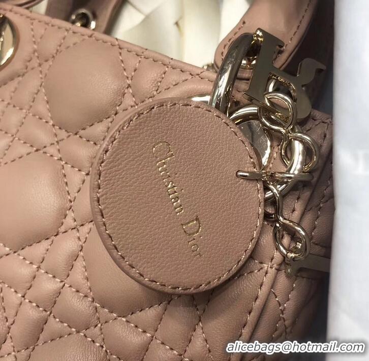 Charming Lady Dior My ABCDior Bag in Cannage with Badges CD510034 Nude 2019