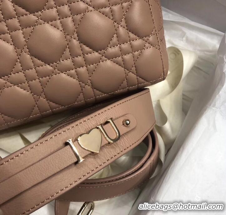 Charming Lady Dior My ABCDior Bag in Cannage with Badges CD510034 Nude 2019