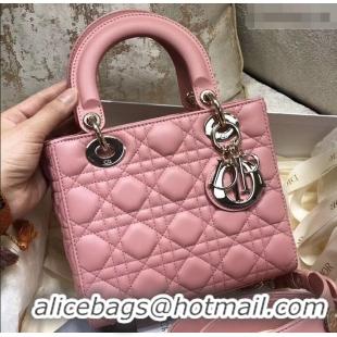 New Design Lady Dior My ABCDior Bag in Cannage with Badges CD510034 Pink 2019