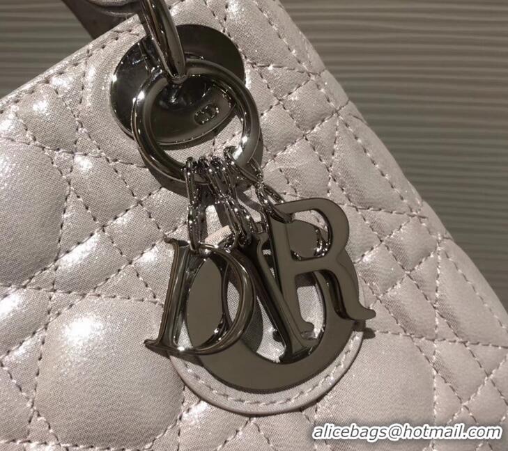 Fashion Lady Dior Mini Bag in Cannage with Chain 510042 Pearl Pale Pink