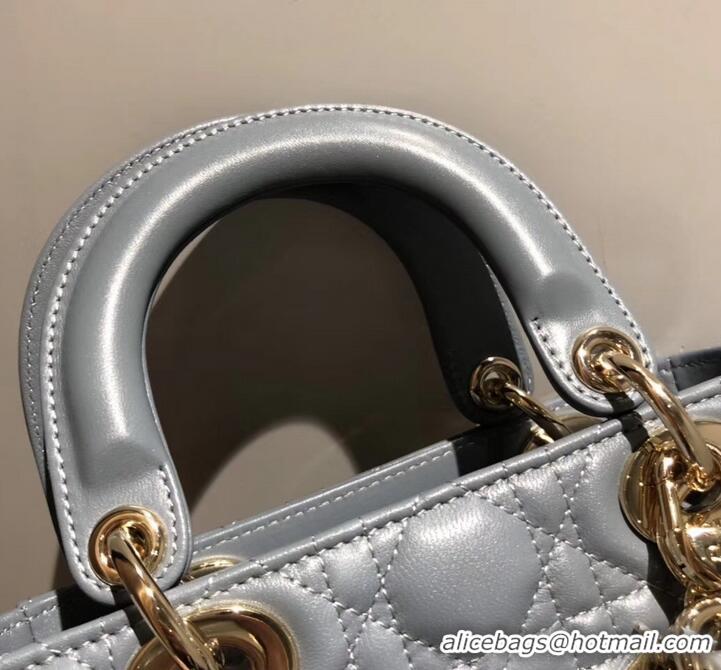 Best Price Lady Dior Mini Bag in Cannage with Chain 510042 Baby Blue