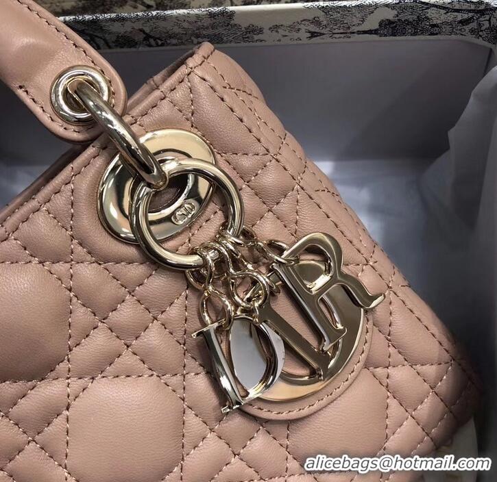 Shop Cheap Lady Dior Mini Bag in Cannage with Chain 510042 Nude