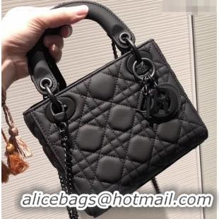 Luxury Style Lady Dior Mini Bag in Cannage with Chain 510043 All Black