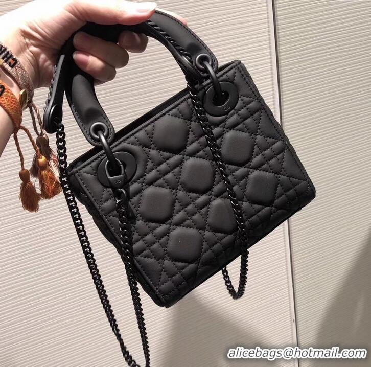 Luxury Style Lady Dior Mini Bag in Cannage with Chain 510043 All Black