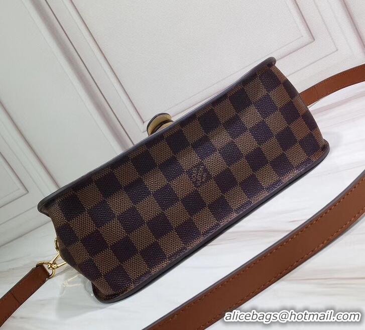 Top Design Louis Vuitton Damier Ebene Canvas Trendy Crossbody Bag N40148 Creme 2019