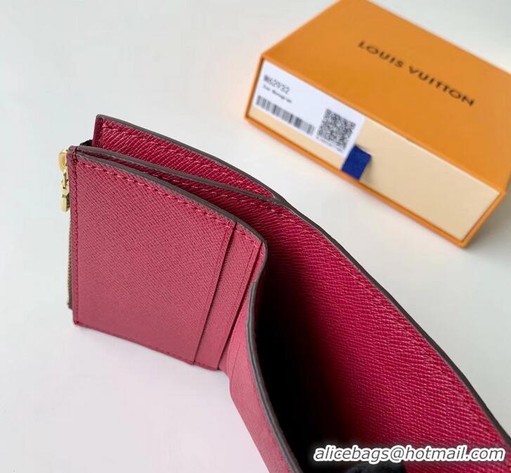 Comfortable Louis Vuitton Monogram Canvas Zoé Wallet M62932 Fuchsia 2019