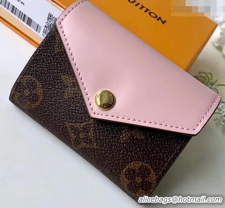 Good Taste Louis Vuitton Monogram Canvas Zoé Wallet M62933 Rose Ballerine 2019