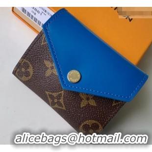 Crafted Louis Vuitton Monogram Canvas Zoé Wallet M63881 Bleu Jean 2019