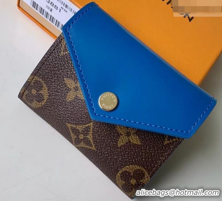 Crafted Louis Vuitton Monogram Canvas Zoé Wallet M63881 Bleu Jean 2019