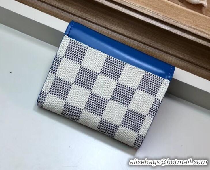 AAAAA Louis Vuitton Damier Azur Canvas Zoé Wallet N60219 Bleuet 2019