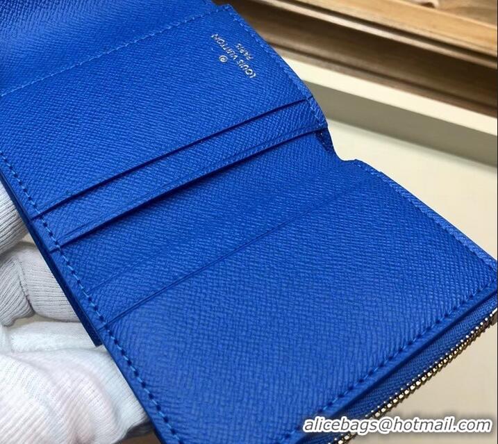 AAAAA Louis Vuitton Damier Azur Canvas Zoé Wallet N60219 Bleuet 2019