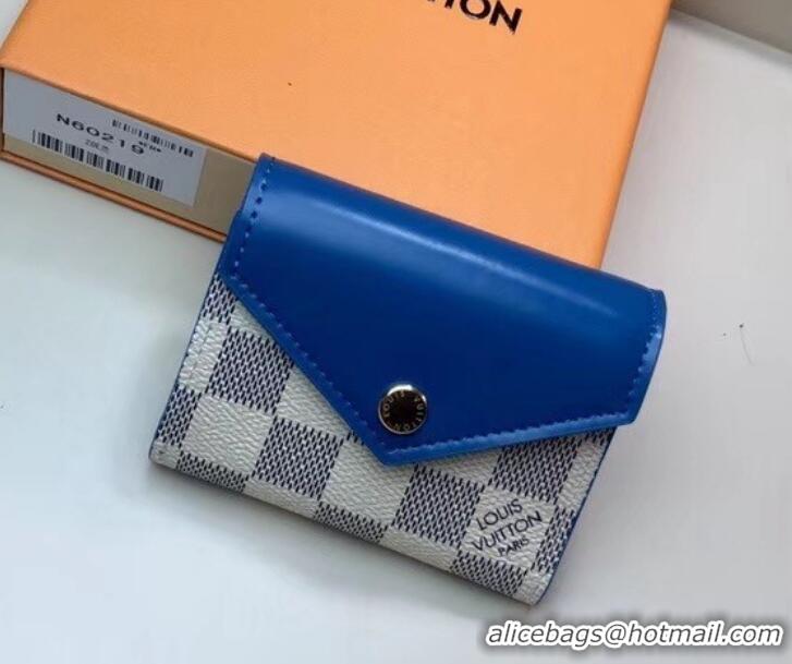 AAAAA Louis Vuitton Damier Azur Canvas Zoé Wallet N60219 Bleuet 2019