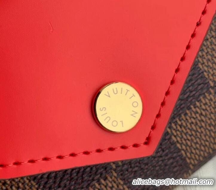 Good Quality Louis Vuitton Monogram Canvas Zoé Wallet N60166 Coquelicot 2019