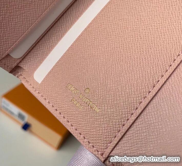 Good Quality Louis Vuitton Monogram Canvas Zoé Wallet N60168 Eau de Rose 2019