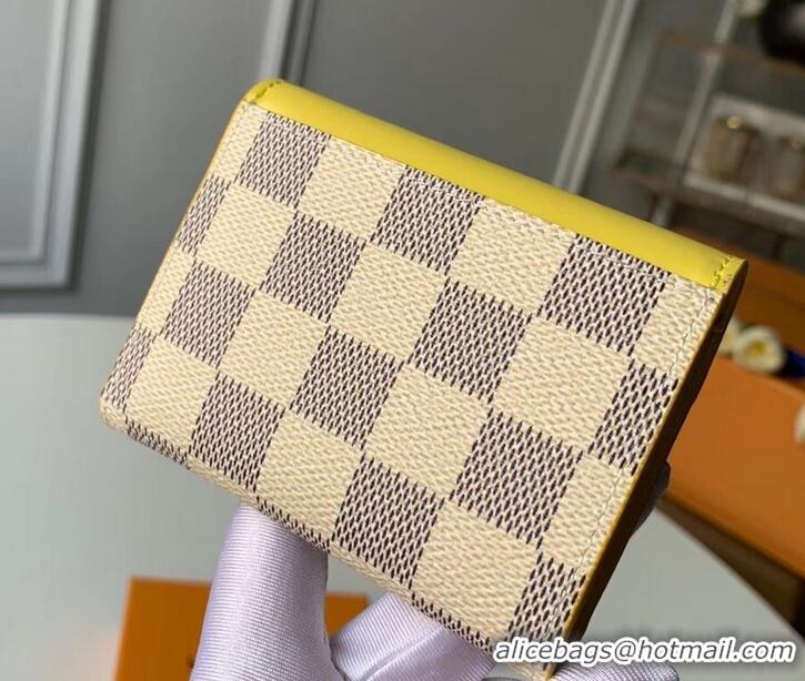 Super Quality Louis Vuitton Damier Azur Canvas Zoé Wallet N60220 Pineapple 2019